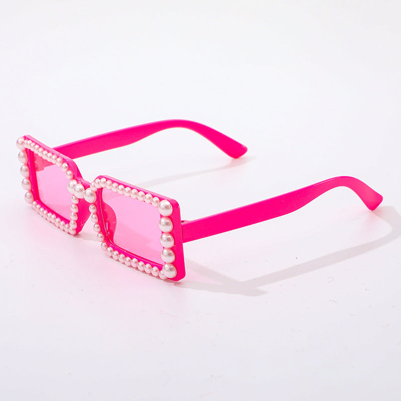 Pearl-Embellished Retro Sunglasses Kalsten