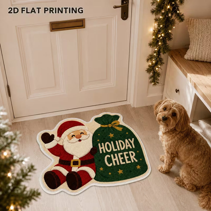 Santa Claus Shaped Home Entrance Mat