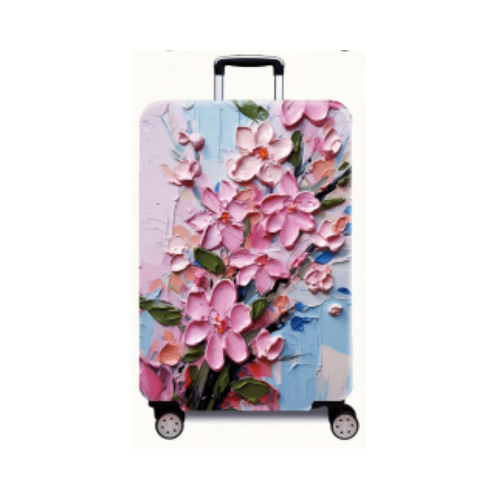 Women's Hard Shell Suitcase with Modern Expressionist Art Design Kalsten