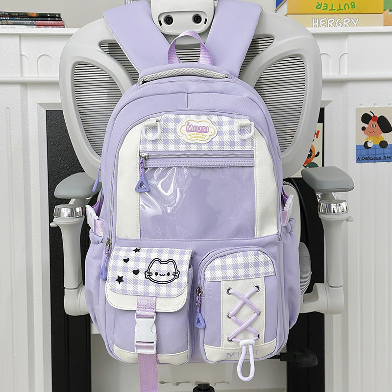 Playful Graphic School Backpack Kalsten