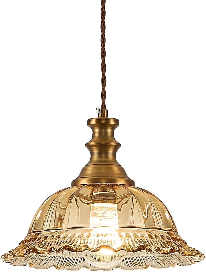 Vintage Glass Pendant Light