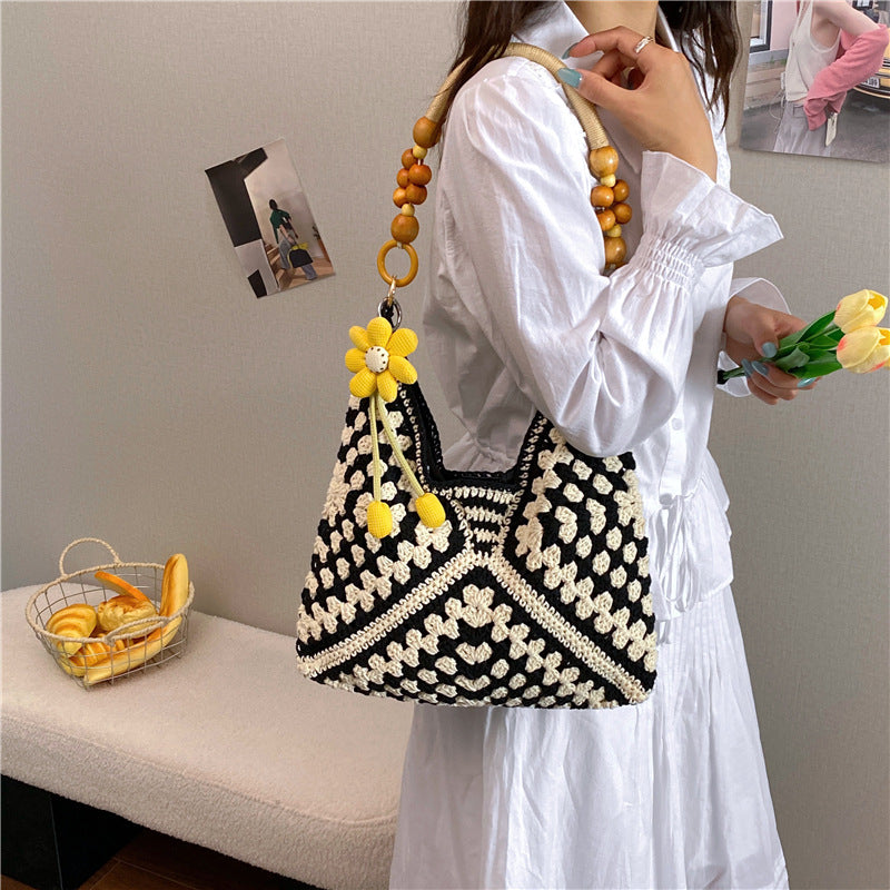 Crochet Decorative Tote Bag Kalsten
