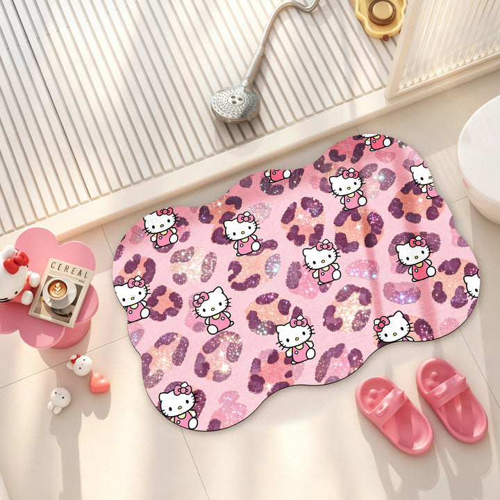Cute Cartoon-Themed Plush Bath Mat