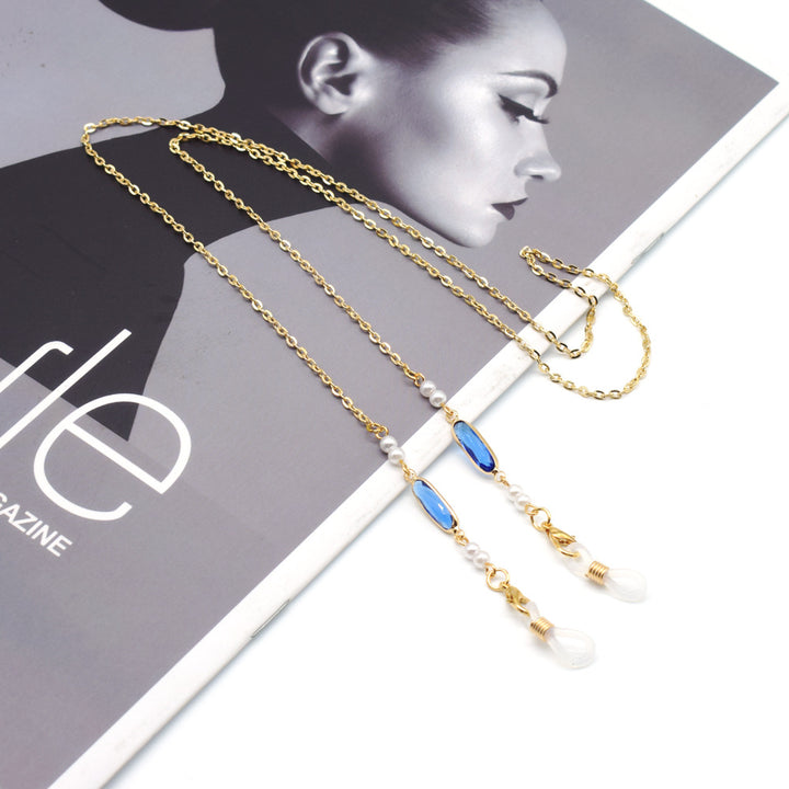 Elegant Eyewear Chain with Decorative Accents Kalsten