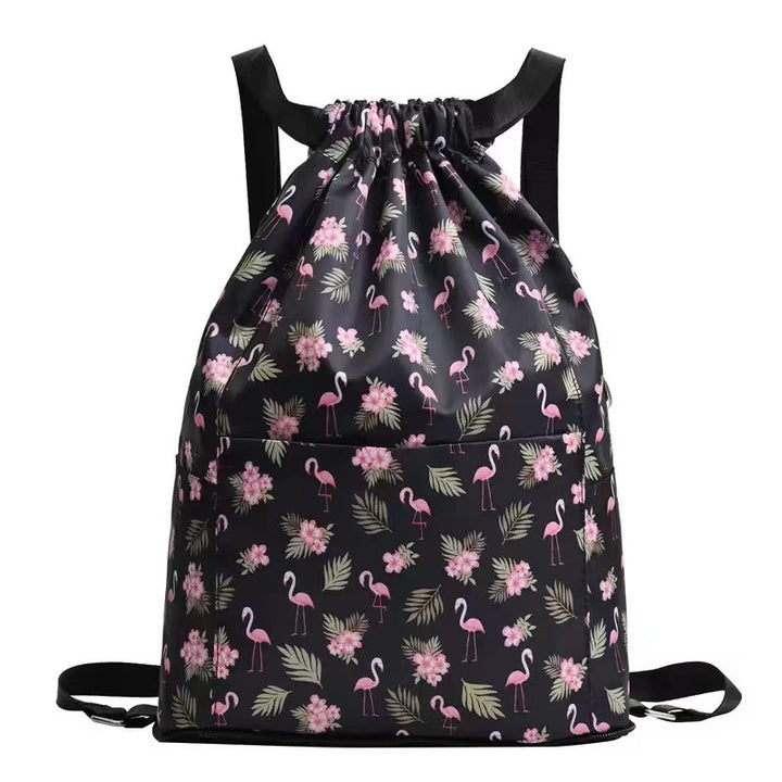 Drawstring Floral Print Backpack Kalsten
