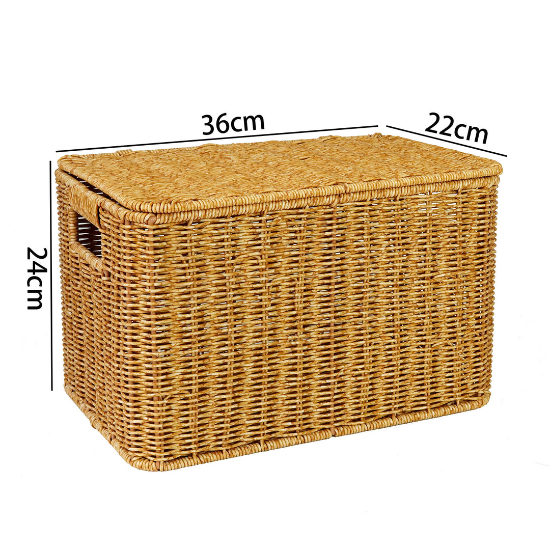 Handwoven Wicker Storage Chest Kalsten