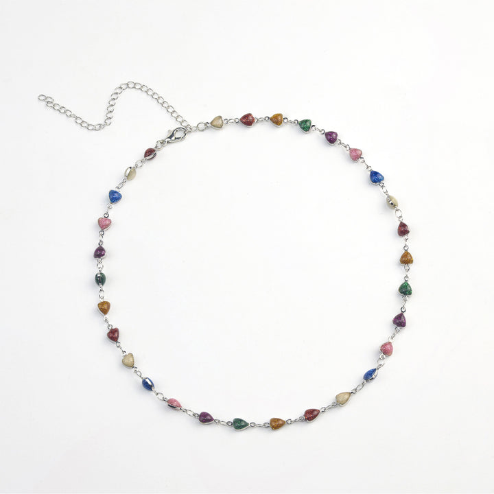 Heart-Shaped Beaded Anklet Kalsten