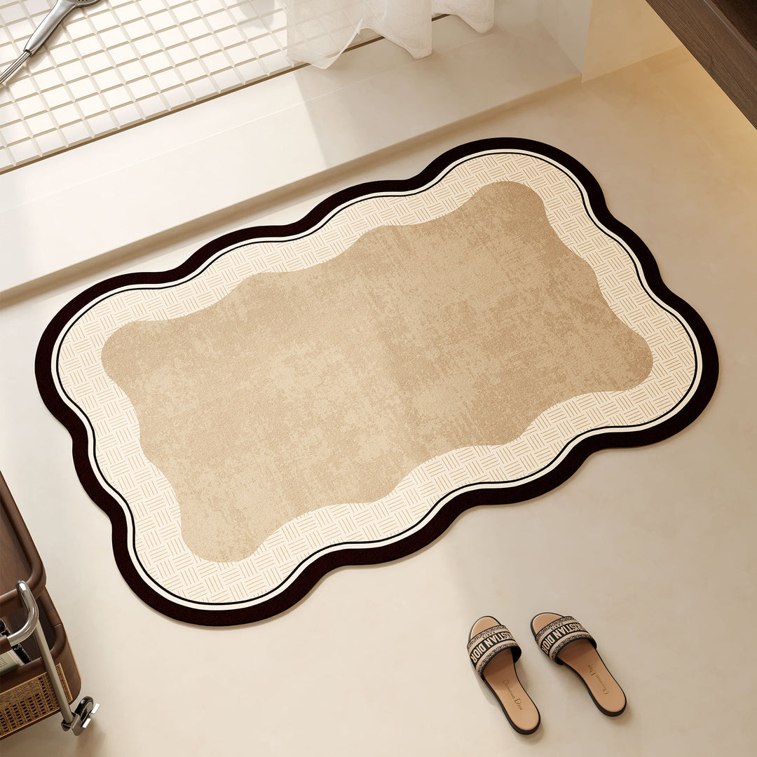 Decorative Scalloped Edge Bath Mat