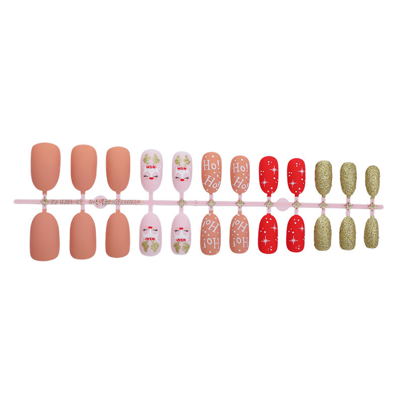 Festive Holiday Press-On Nail Set Kalsten