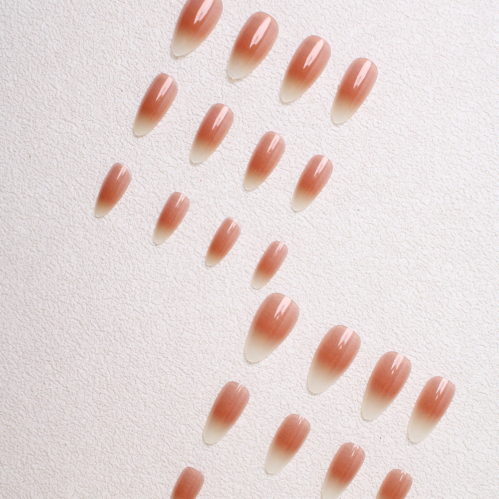 Elegant Ombre Almond Press-On Nails Kalsten