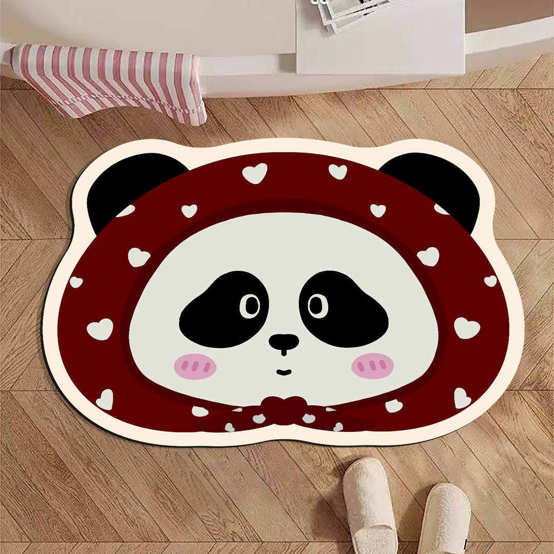 Panda-Themed Charming Bath Mat