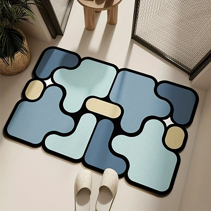 Modern Abstract Floor Mat Kalsten