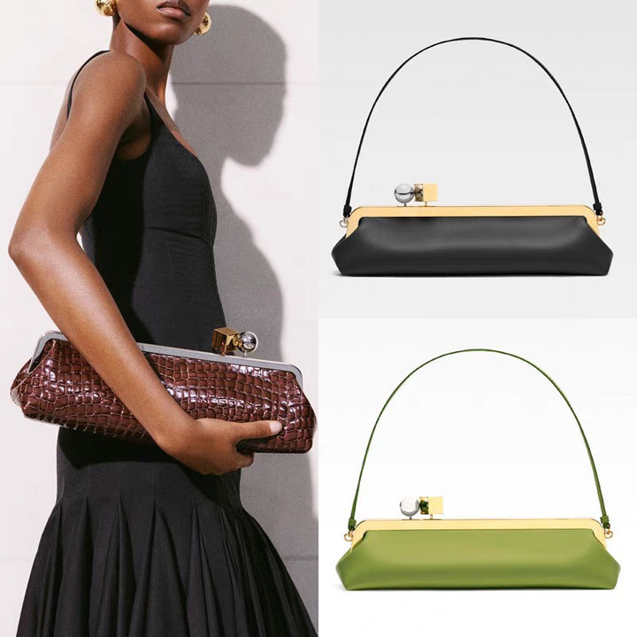 Elegant Patent Leather Evening Handbag