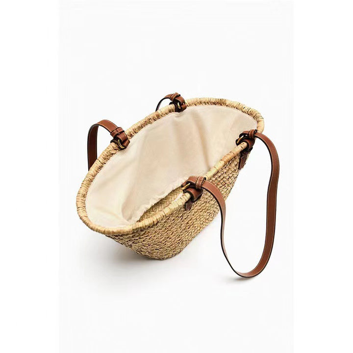 Elegant Braided Beach Bag Kalsten