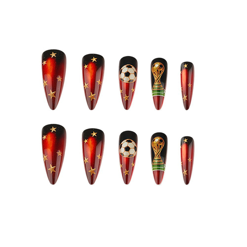 Creative Football Art Nails Kalsten