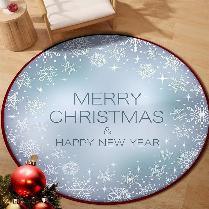Holiday-Themed Round Floor Mat Kalsten