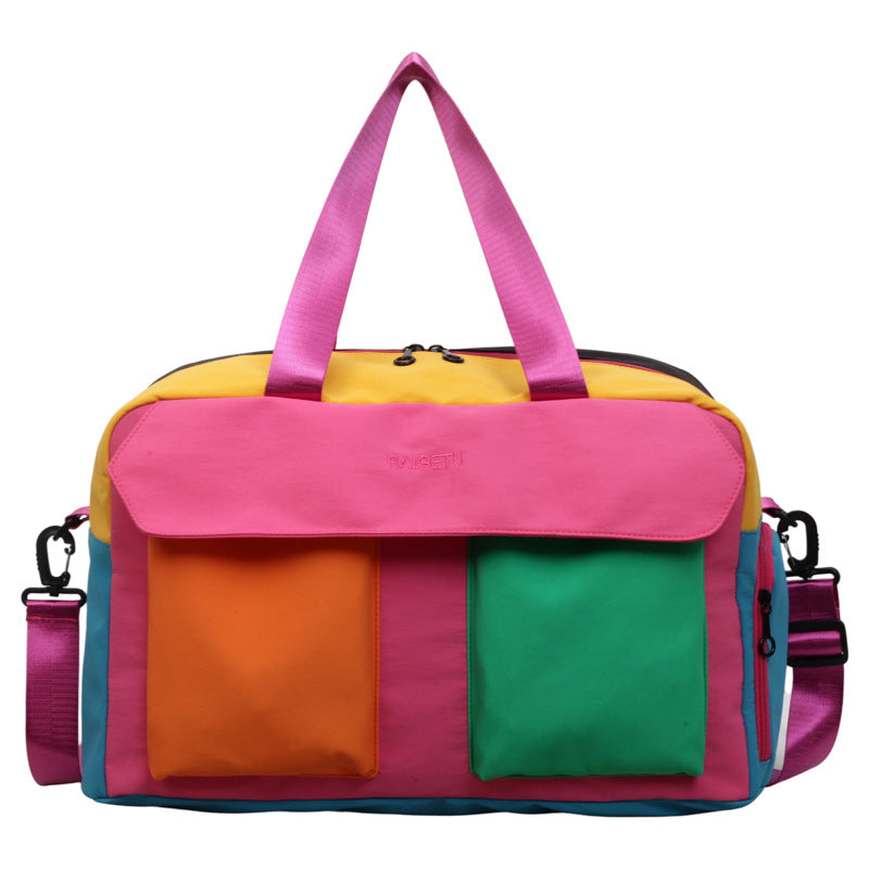 Multi-Compartment Colorful Travel Duffle Bag Kalsten