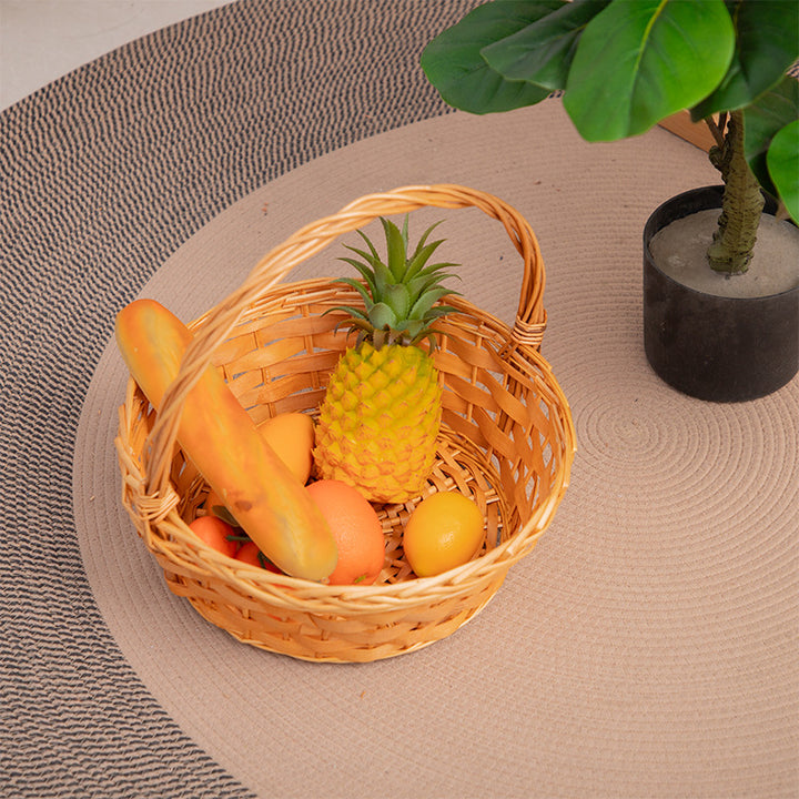 Handmade basket with sturdy handle