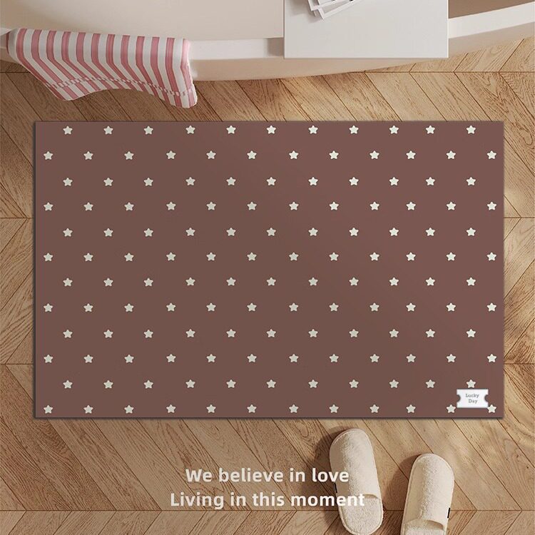 Decorative Star-patterned Bath Mat Kalsten