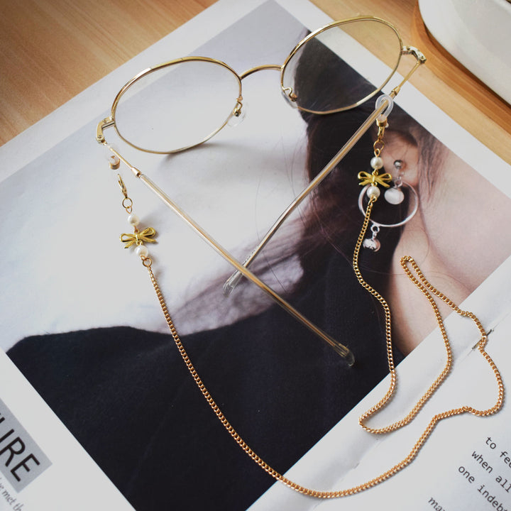 Elegant Pearl-Accented Eyewear Chain Kalsten 1786692339