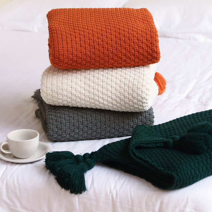 Plush Woven Decorative Throw Blanket Kalsten