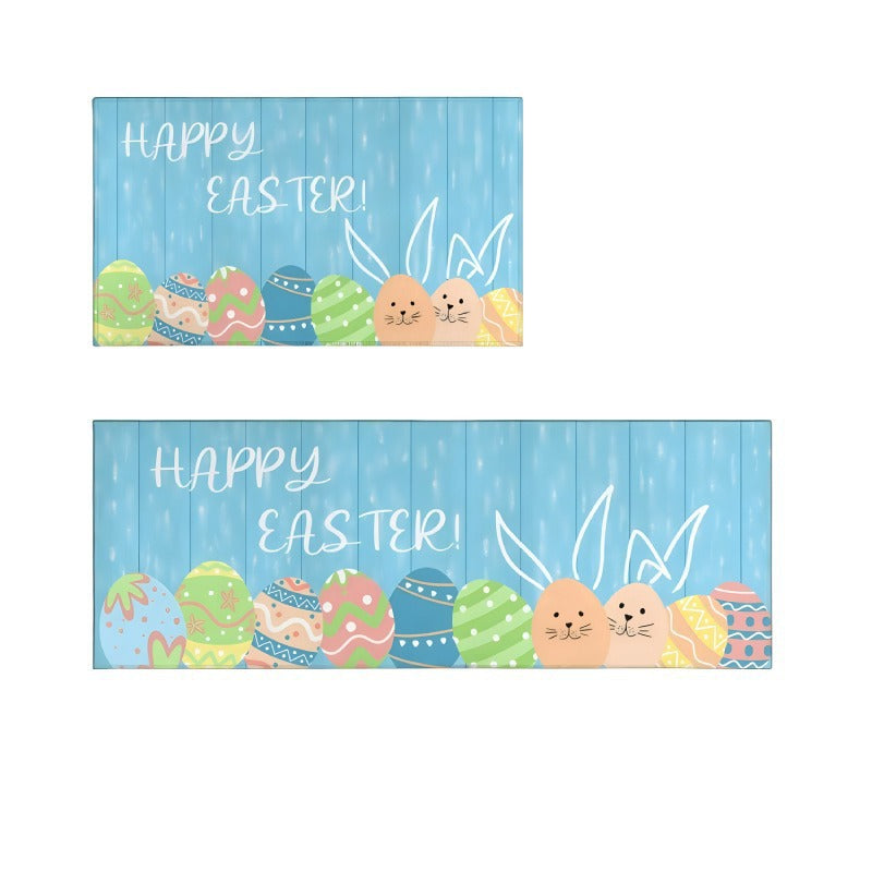 Decorative Bunny Print Runner Mat Kalsten