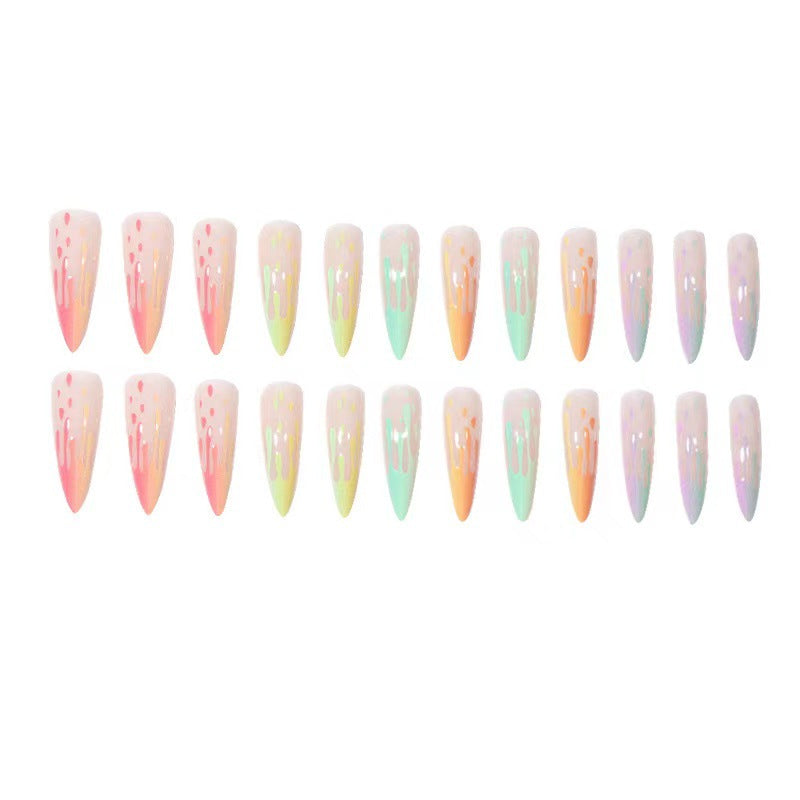 Artificial nail tips in drop design Kalsten