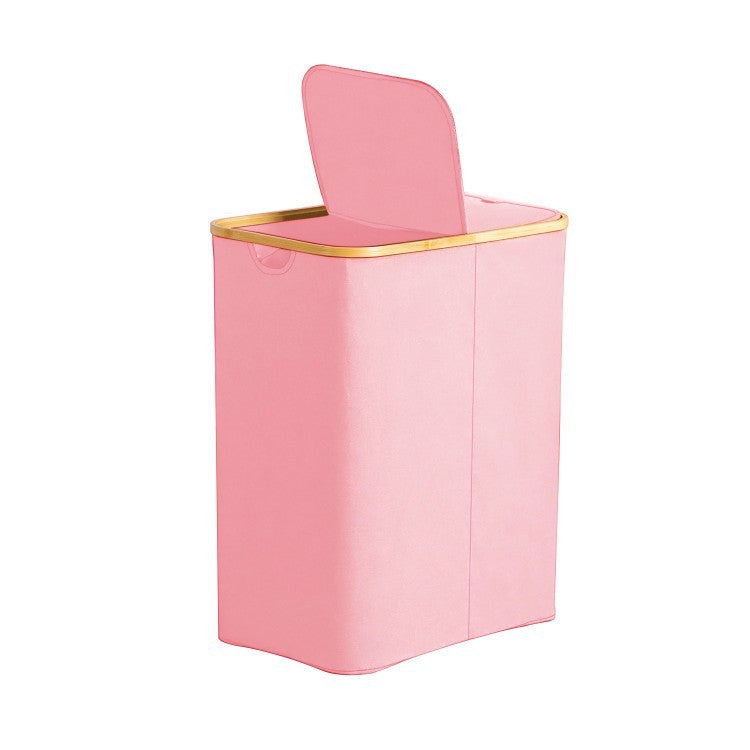 High-quality laundry basket with lid and handle Kalsten