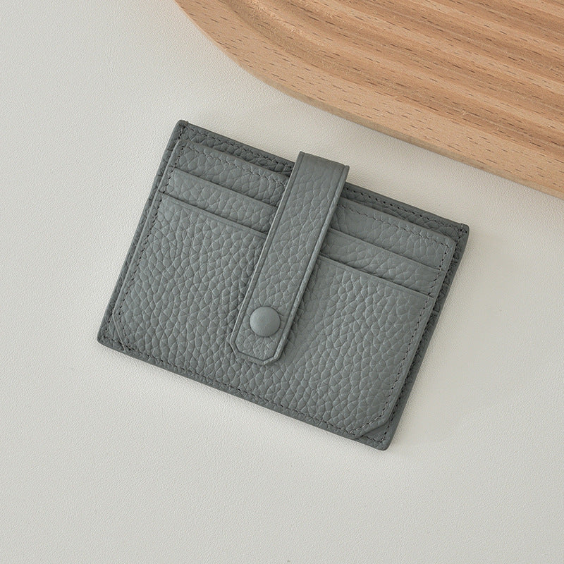 Textured Leather Card Holder Kalsten