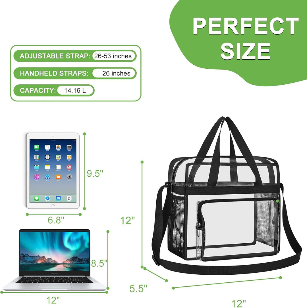 Transparent and Spacious Tote Bag Kalsten