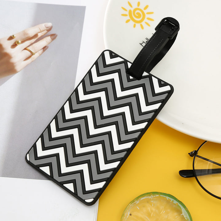 Unisex Chevron Patterned Luggage Tag Kalsten