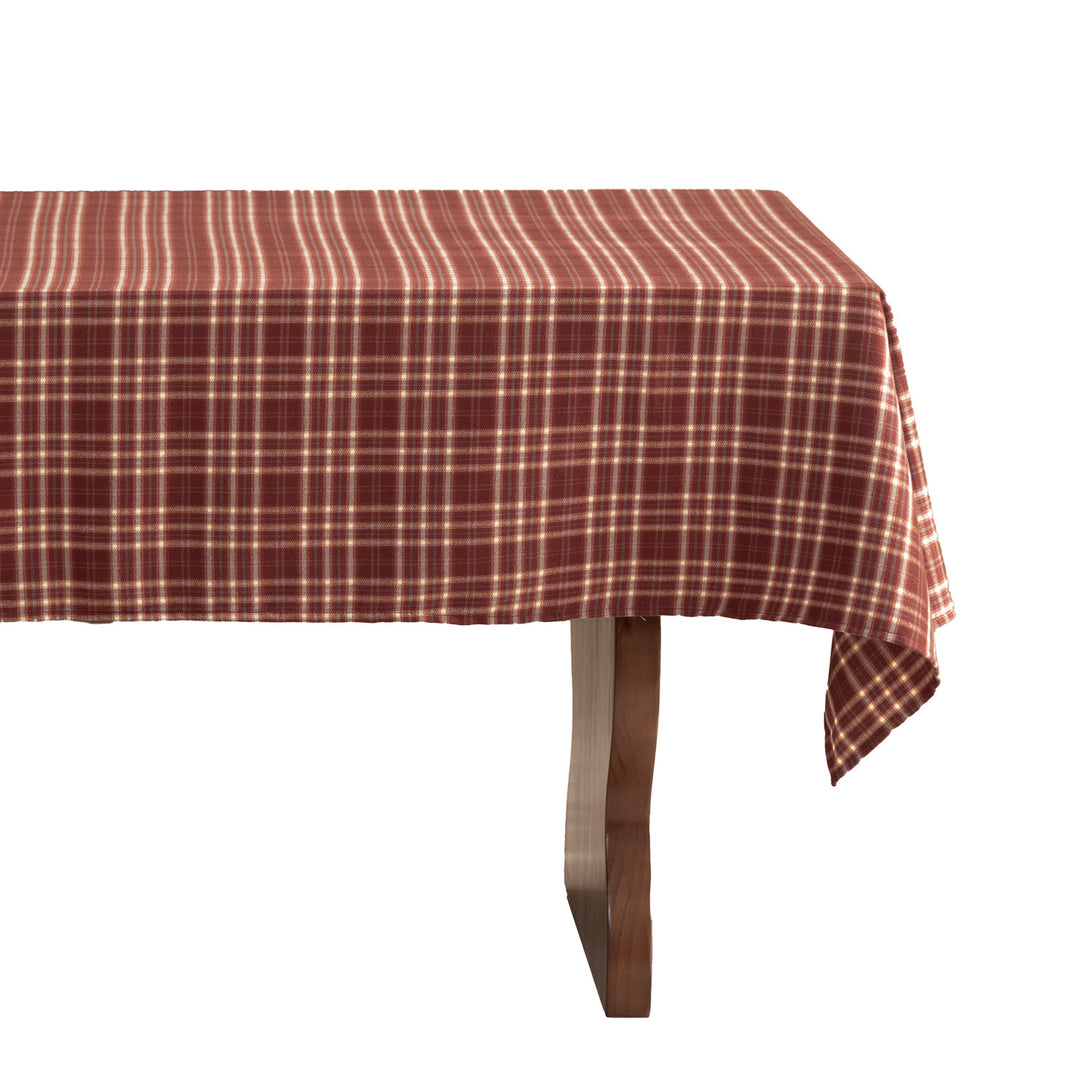 Checkered flannel tablecloth made of cotton blend with soft texture Kalsten