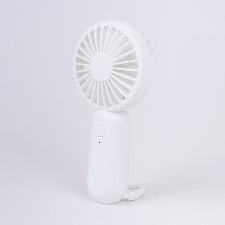 Women's compact portable handheld fan with rechargeable battery and carrying strap Kalsten