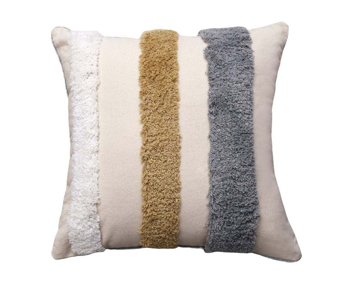 Fluffy Texture Stripe Cushion