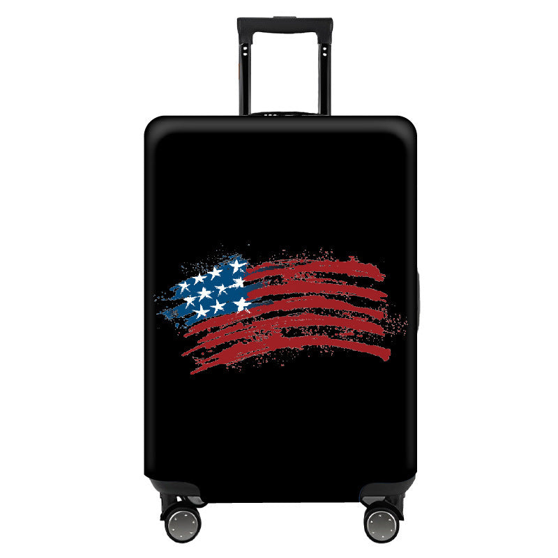 Women's hard-shell suitcase with colorful travel motif Kalsten