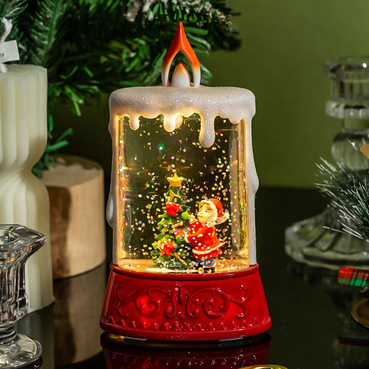 festive glitter lantern