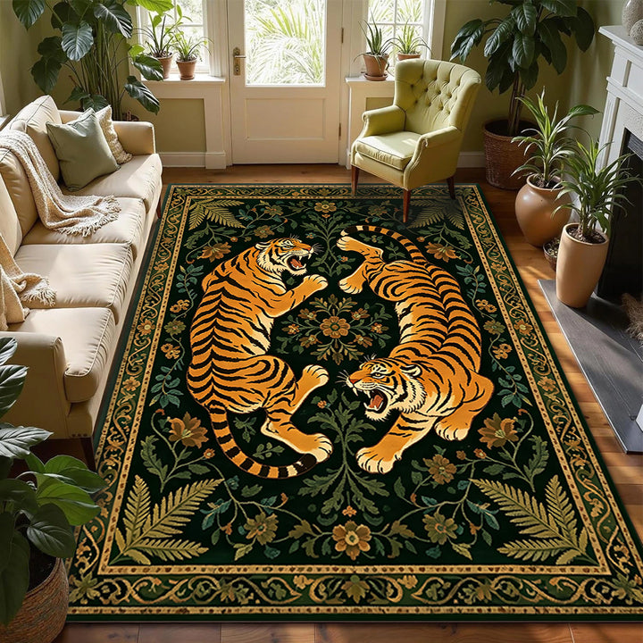 Artistic Tiger Print Area Rug