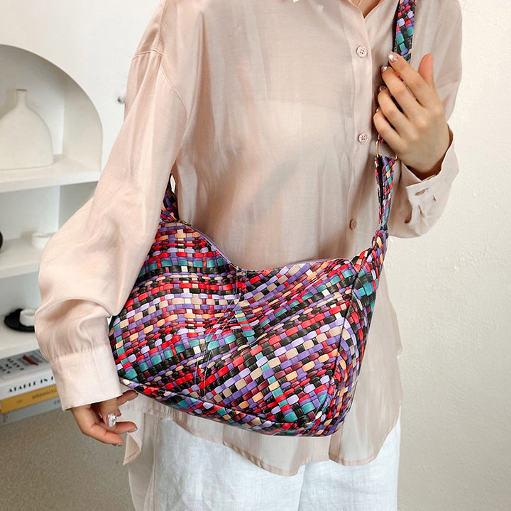 WoColorful Woven Hobo Bag Kalsten