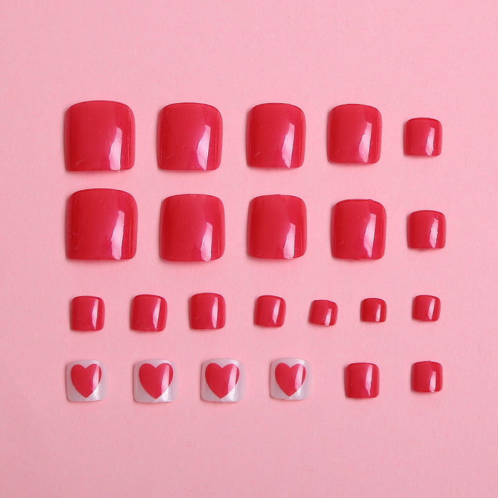 Floral Decorated Press-On Nail Set Kalsten