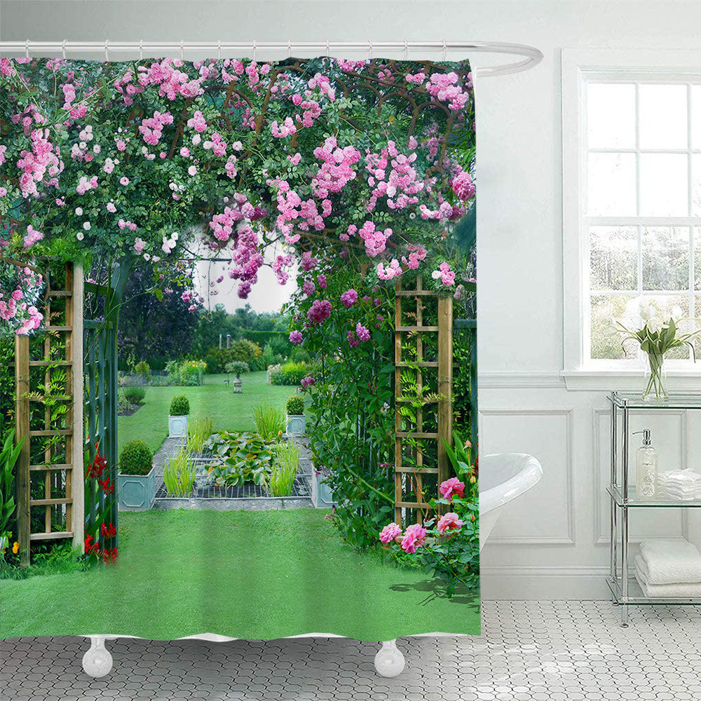 Garden Oasis Shower Curtain Kalsten