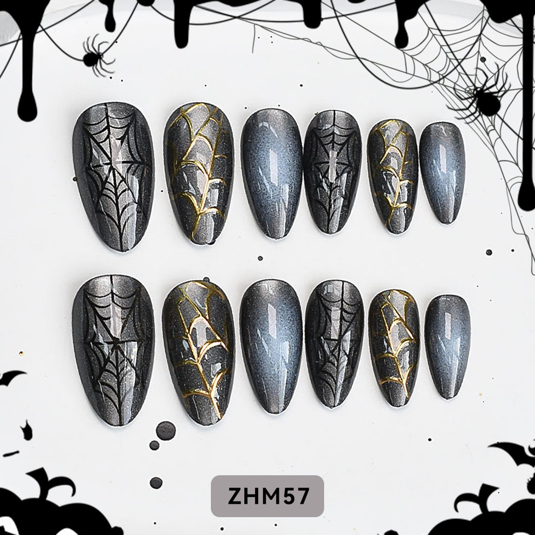 Halloween-Themed Artistic Press-On Nail Set Kalsten