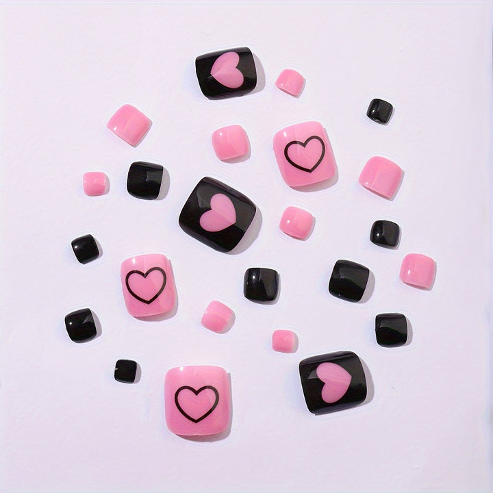 Creative Nail Art Set with Heart Patterns Kalsten