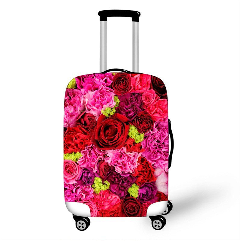 Women's hardshell travel suitcase with floral design Kalsten