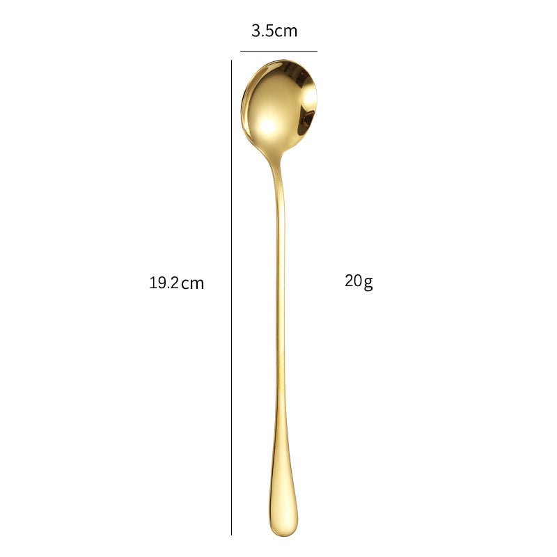 Elegant teaspoon with polished gold surface Kalsten