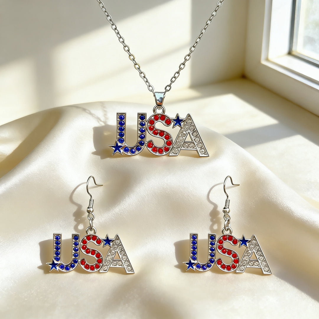 Women nan jewelry set flip-flop pendant and earrings with enamel and zirconia Kalsten