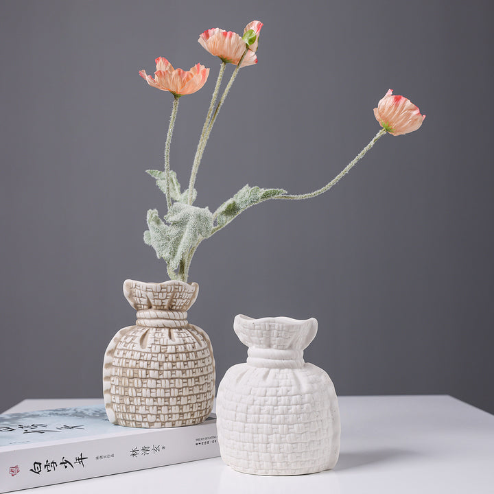 Textured Decorative Ceramic Vase