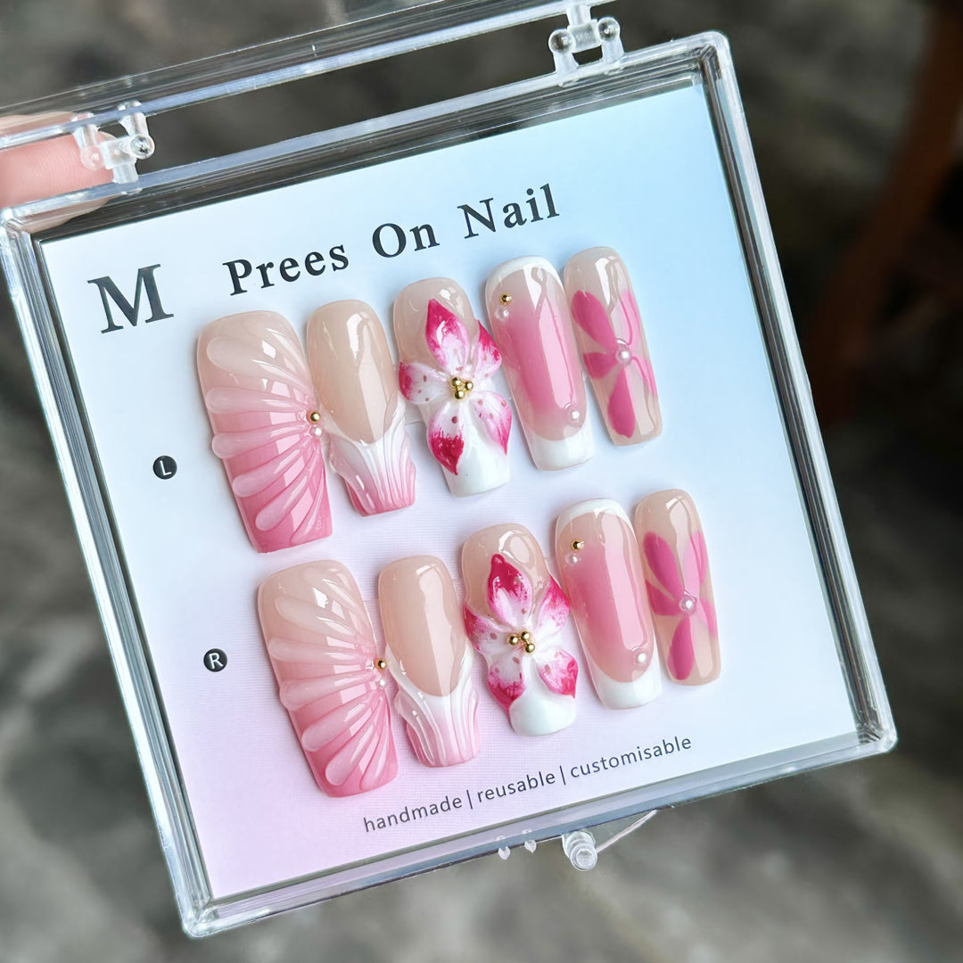 Artistic Reusable Press-On Nail Set