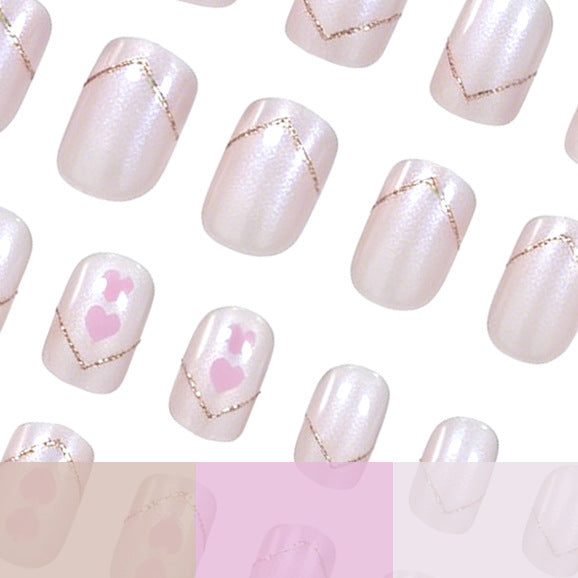 Romantic Heart Nail Art Kalsten