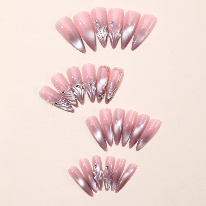 Elegant Sculpted Nail Art Extensions Kalsten