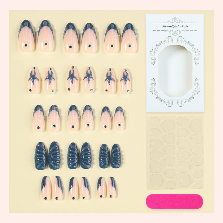 Artistic Nail Design Set with Oceanic Elements kalsten